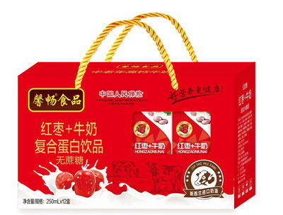 红枣牛奶复合蛋白饮品无蔗糖250ml*12