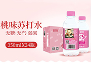 蓝翔宝贝回家蜜桃味苏打果味饮料350ml×24瓶